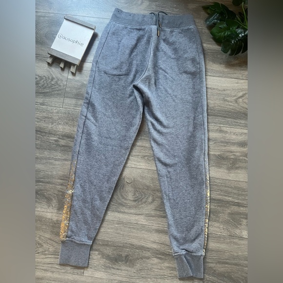 Rare! Nike rally jogger (xs) & zip hoodie (s) set Heathered grey & metallic gold - Picture 13 of 16